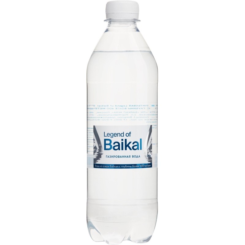 Вода питьевая LEGEND of BAIKAL природная газированная ПЭТ 0,5л