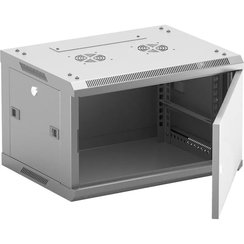 Шкаф настенный телеком. NEOMAX 6U (600х350) NCB-WM6U-6035MK3-100-GY