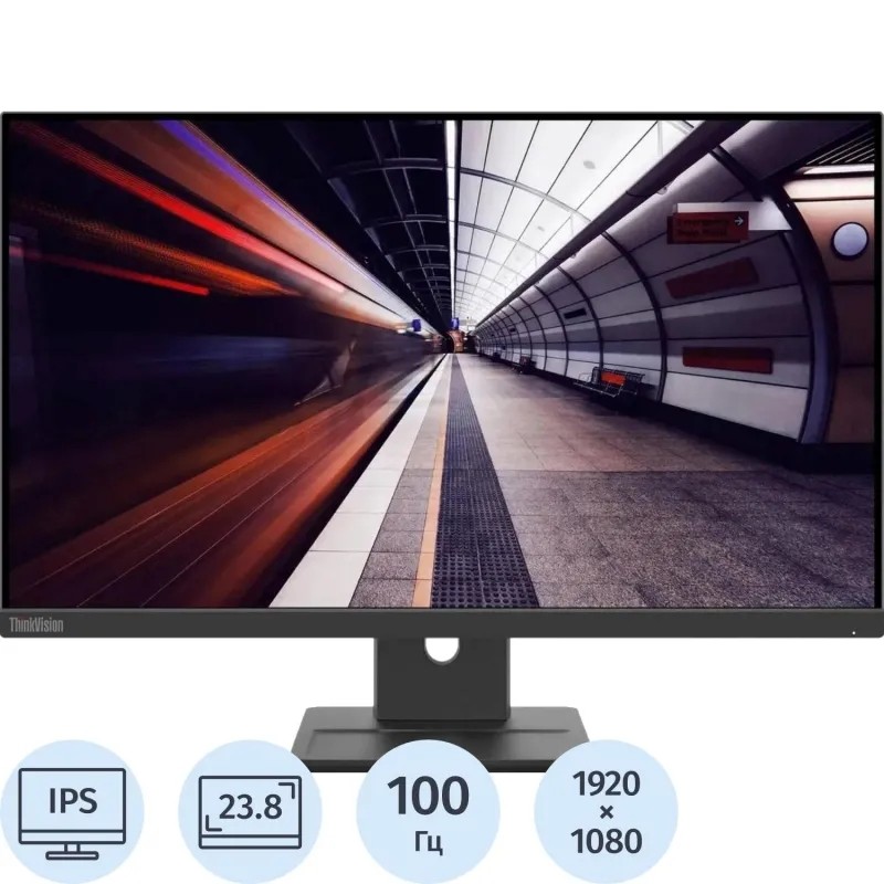 Монитор 23,8 Lenovo ThinkVision E24-30 IPS HDMI HAS VGA DP FHD(63EDMAT2UK)