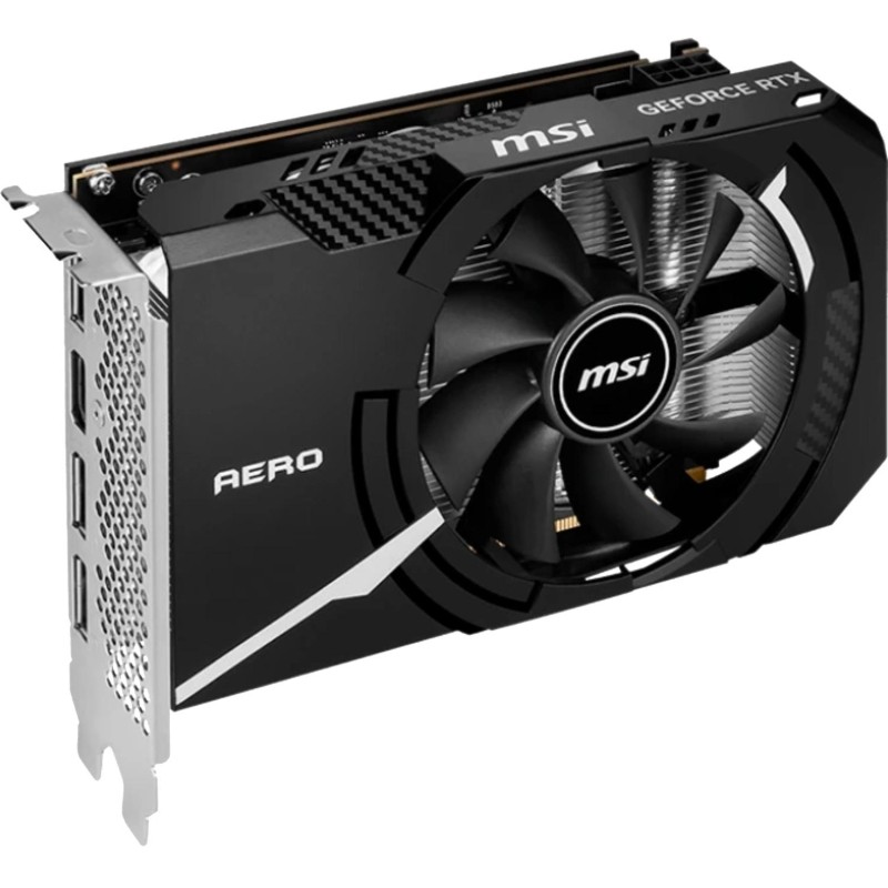 Видеокарта MSI PCI-E 4.0 RTX 4060 AERO ITX 8G OC 2490/17000/HDMI/DPx3
