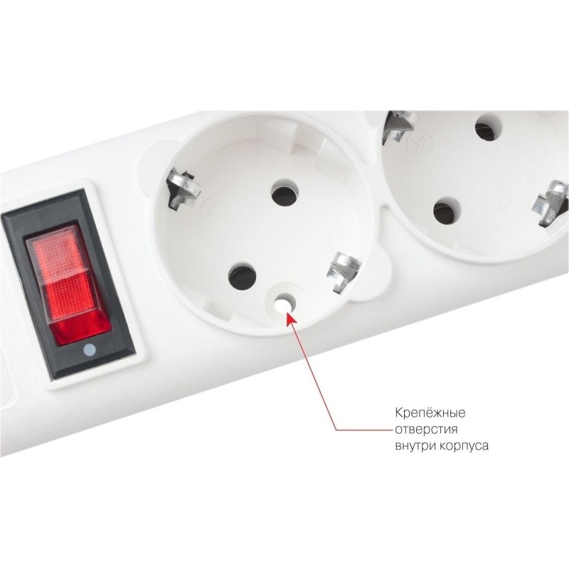 Сетевой фильтр Power Cube B 0,5 м 5 роз. белый 10А/2,2кВт(SPG-B-0,5М-WHITE)