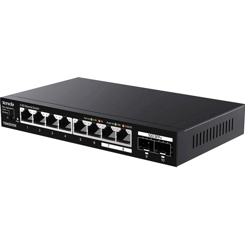 Коммутатор Tenda TEM2010X 8х2.5G+2SFP
