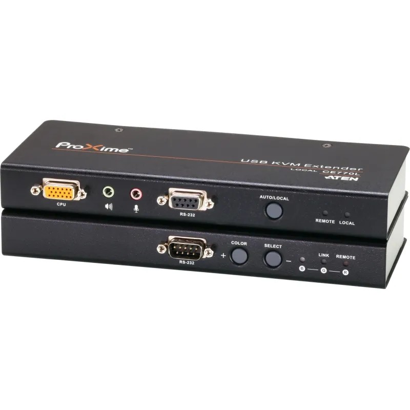 Модуль ATEN KVM-удлинитель(клав./мышь USB+мон.+аудио+RS232) (CE770)
