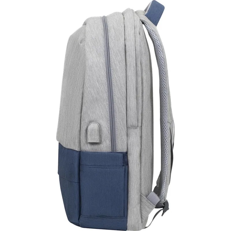 Рюкзак для ноутбука RIVACASE 7567 grey/dark blue 17.3/6