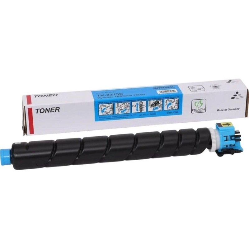 Тонер-картридж Integral TK-8375С с чипом для Kyocera 12100605