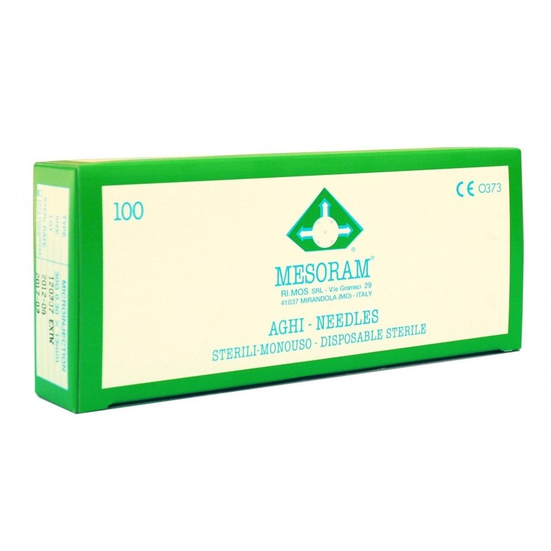 Игла для мезотерапии 30 G (0,3x13мм) внутр.диаметр 0,18мм MESORAM, 100шт/уп