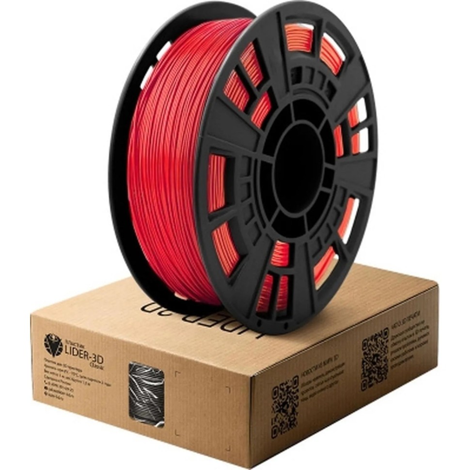 Катушка PLA пластик LIDER-3D Classic Красный