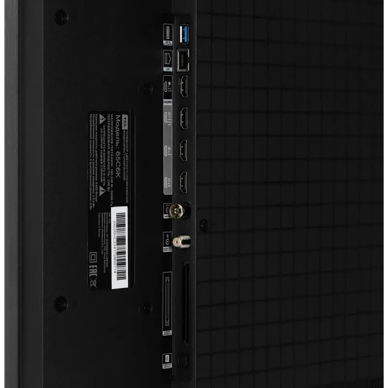 Телевизор TCL 65C6K, Mini LED, смарт