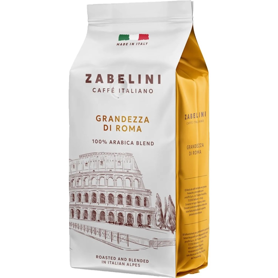 Кофе в зернах Zabelini Espresso Italiano Grandezza di Roma 100% Арабика 1кг Кофе в зернах Zabelini Espresso Italiano Grandezza di Roma 100% Арабика 1кг