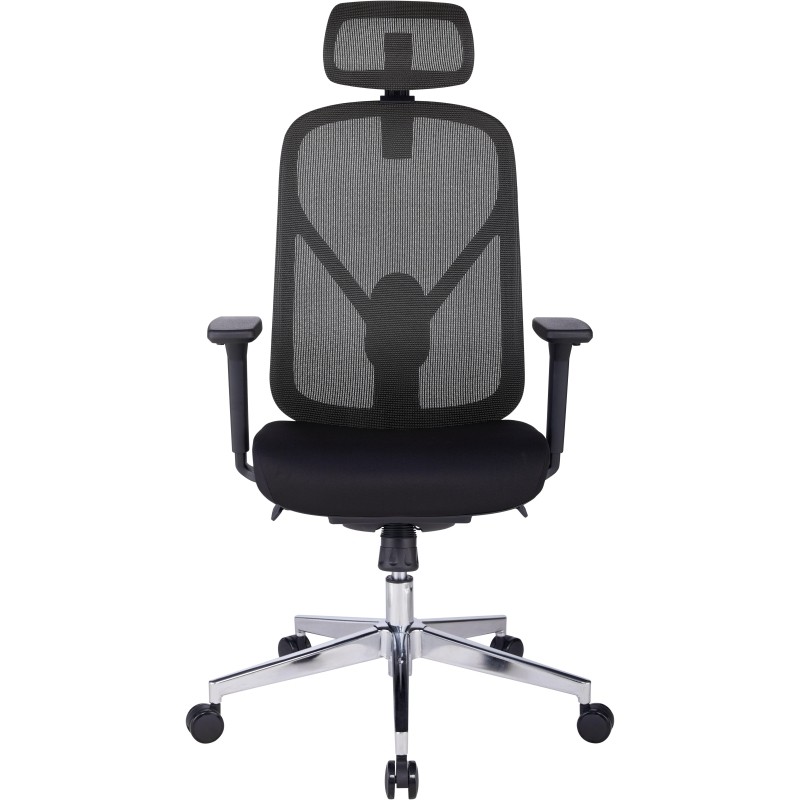 Кресло для руководителя Easy Chair 500 MC чёрное (сетка/ткань, металл)