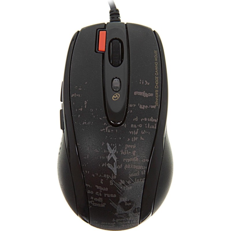 Мышь компьютерная A4Tech V-Track (F5) черн.рисунок/оптич/3000dpi/USB/6кн
