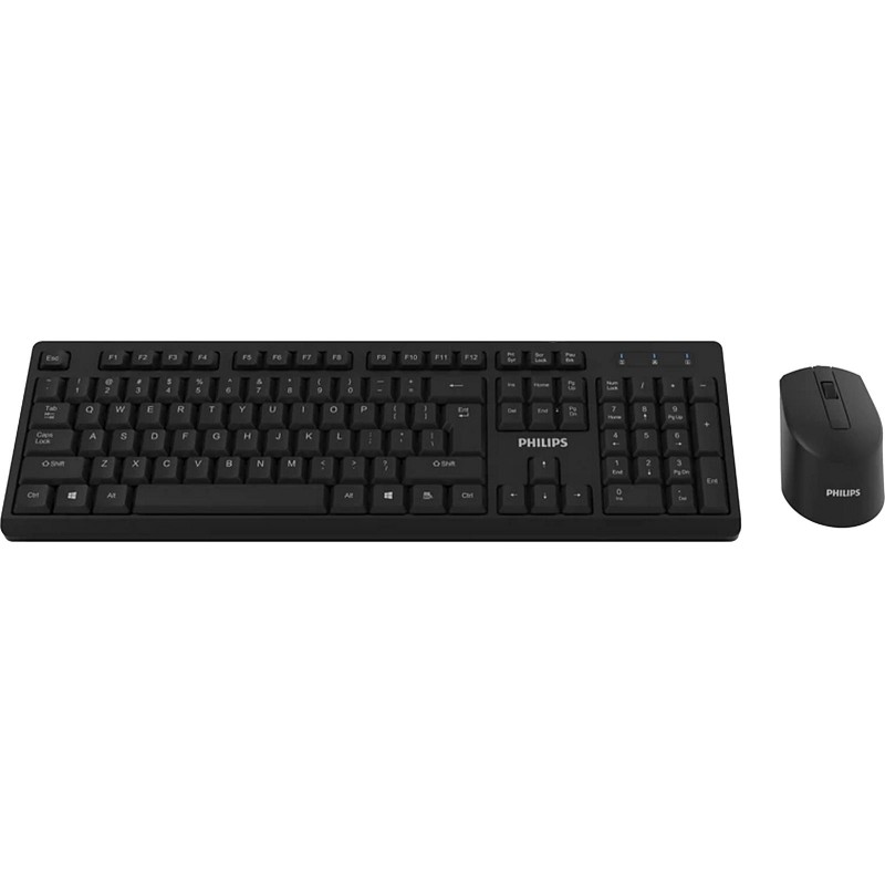 Набор клавиатура+мышь Philips (SPT6324B/60)беспр. 2.4GHz 104кл 1600dpi черн