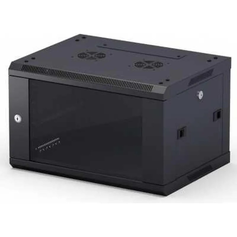Шкаф настенный телеком. NEOMAX 6U (600х450) NCB-WM6U-6045GK3-100-BK