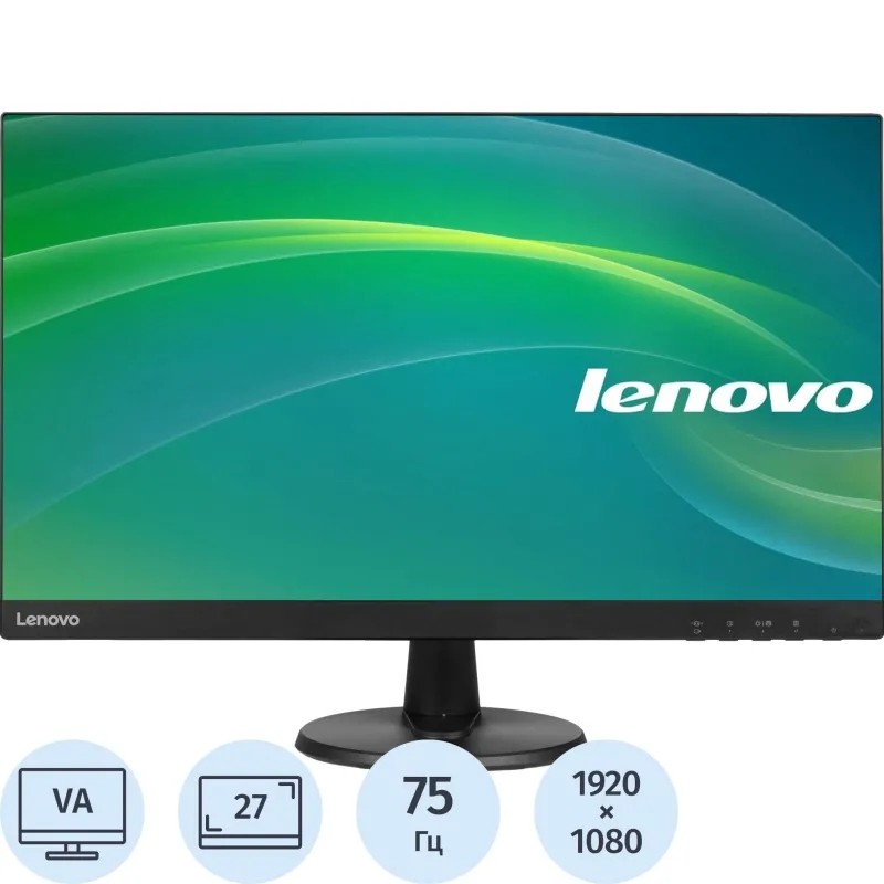 Монитор 27 Lenovo C27-40 VA HDMI 250cd 75Hz FreeSync VGA FHD(63DDKAT6UK)