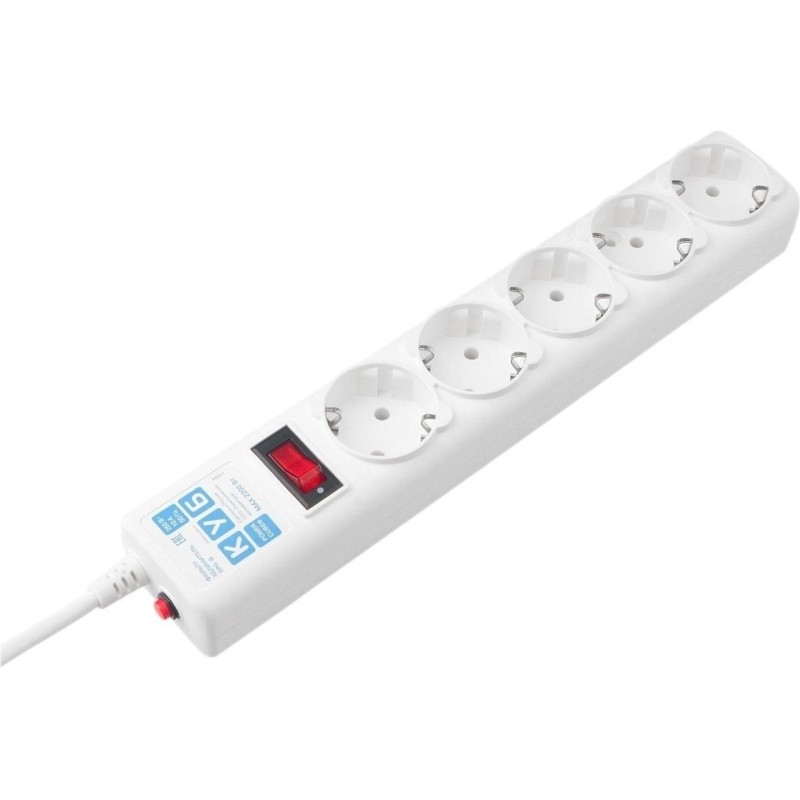 Сетевой фильтр Power Cube B 3.0 м 5 роз (белый) 10А/2,2кВт (SPG-B-10-WHITE)