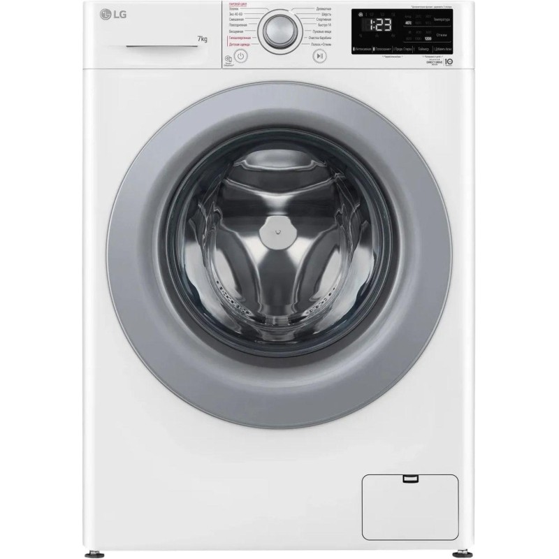 Стиральная машина LG F2V3HS4W кл.:A фронт. макс.:7кг белый инвертер