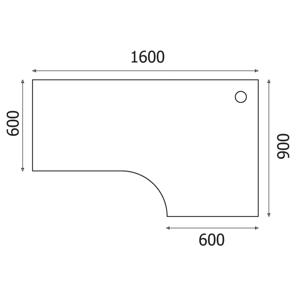 Стол эргономичный Этюд Т20.13 (672,673) правый орех 1600 Стол эргономичный Этюд Т20.13 (672,673) правый орех 1600