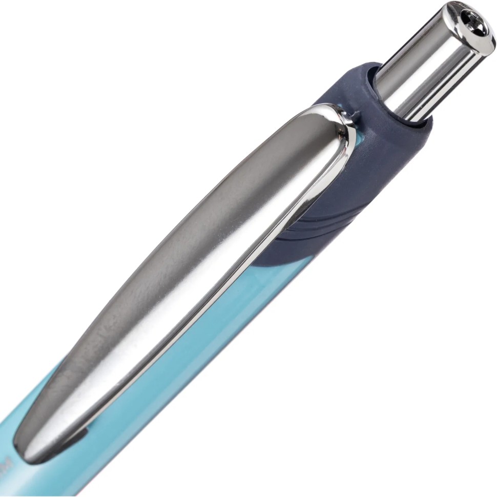 Ручка шариковая автомат. Комус Ultra Tech,д.ш.0,5мм,лин.0,3мм,син,сер-г.кор