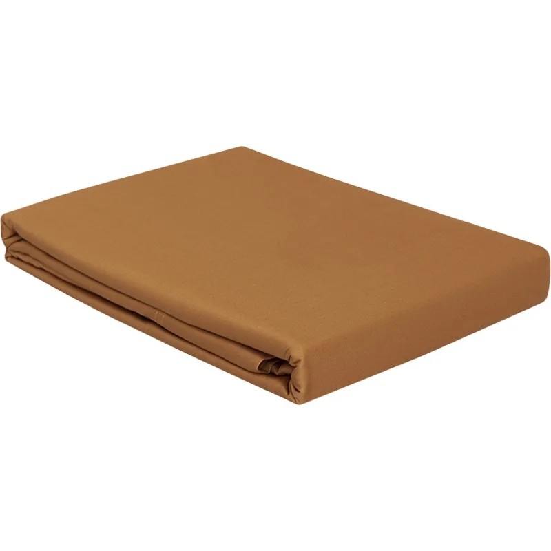 Простыня 160х200х30 на резинке из сатина, caramel,TK24-FS0035