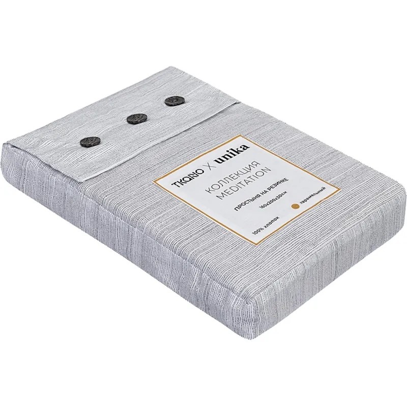 Простыня 160х200х30 на резинке из сатина, caramel,TK24-FS0035