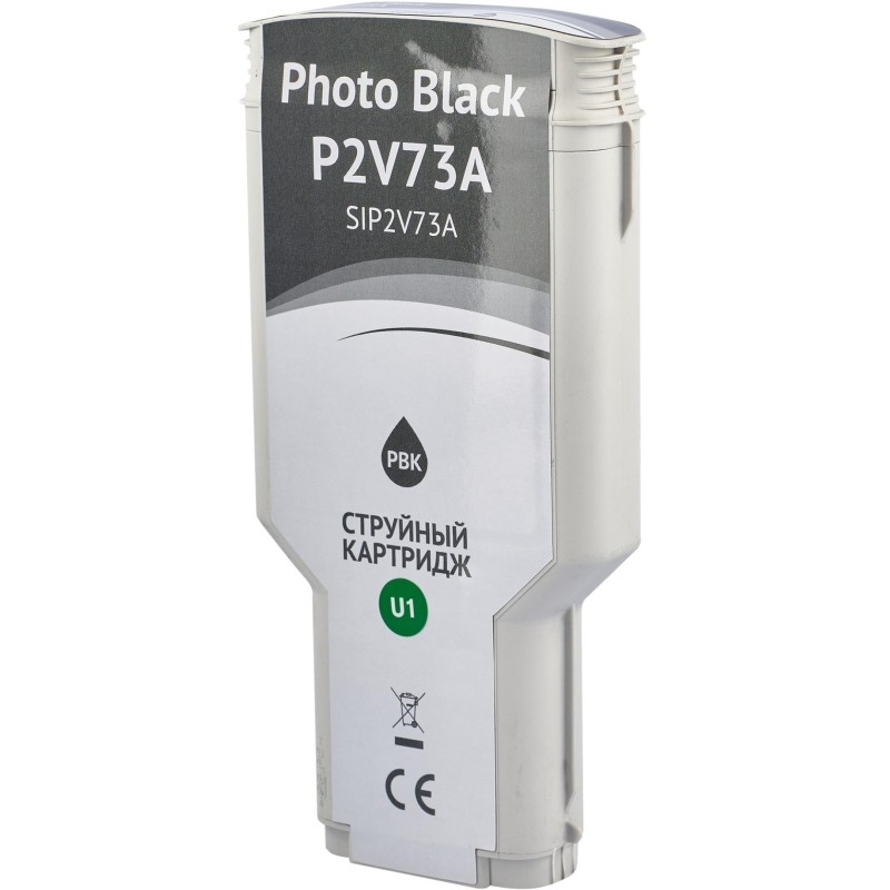 Картридж струйный Sakura P2V73A (№730 PBk) фот.чер. для HP DesignJet T1700
