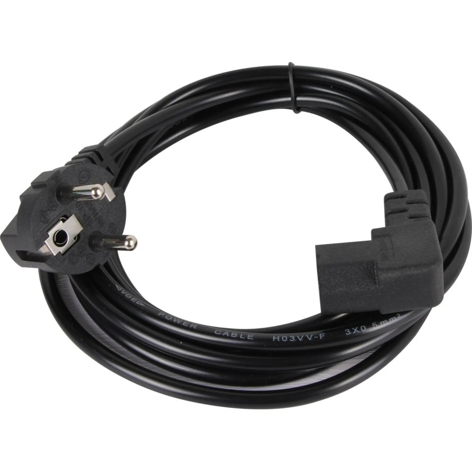 Кабель комп - розетка 220V EU (угол-угол) 3m, iOpen &lt;ACE021R-3.0M