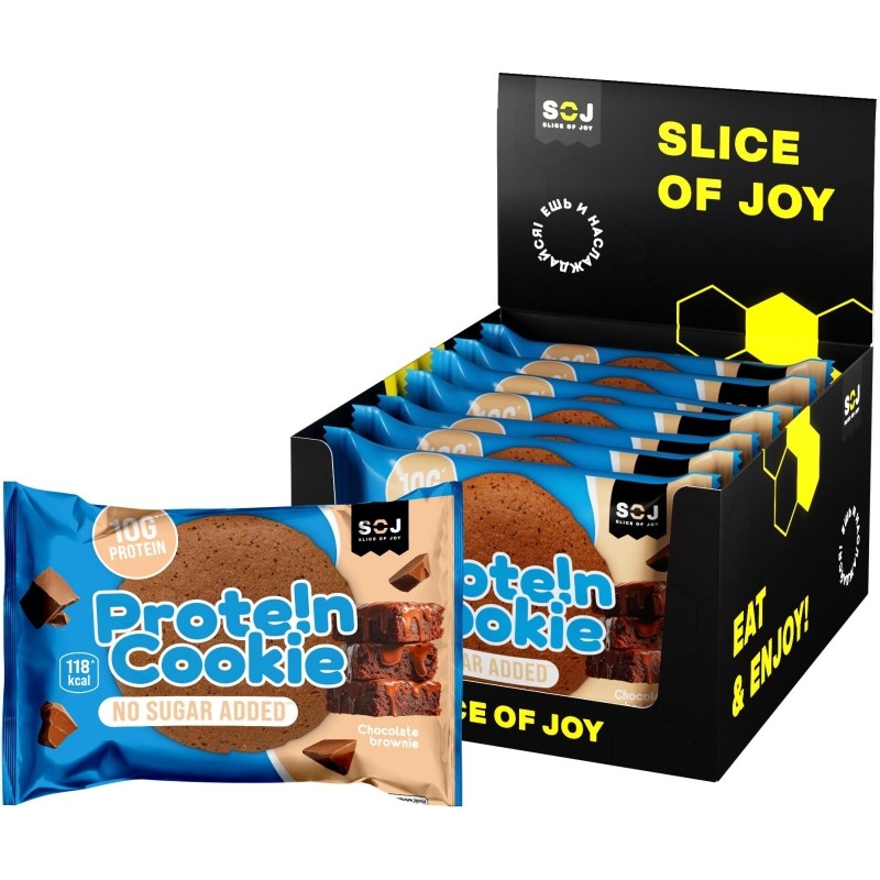 Печенье SOJ Prote!n Cookie Шоколадный брауни 37г
