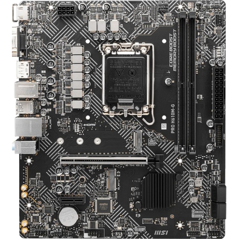 Материнская плата MSI PRO H610M-G, s1700, intel H610 2xDDR5, mATX
