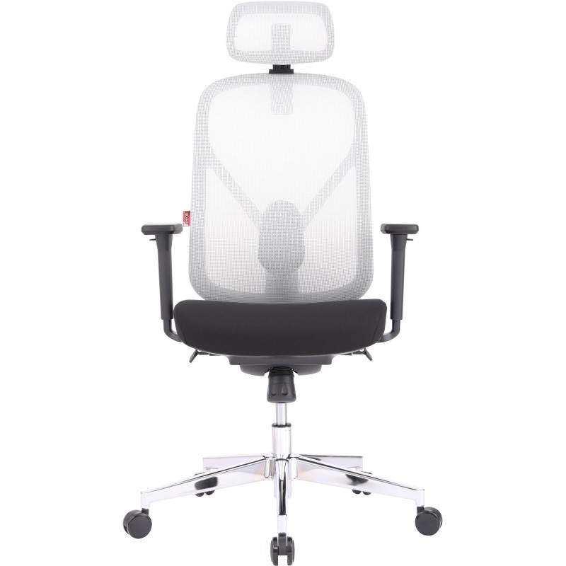 Кресло для руководителя Easy Chair 500 MC серое/чёрное (сетка/ткань, металл)