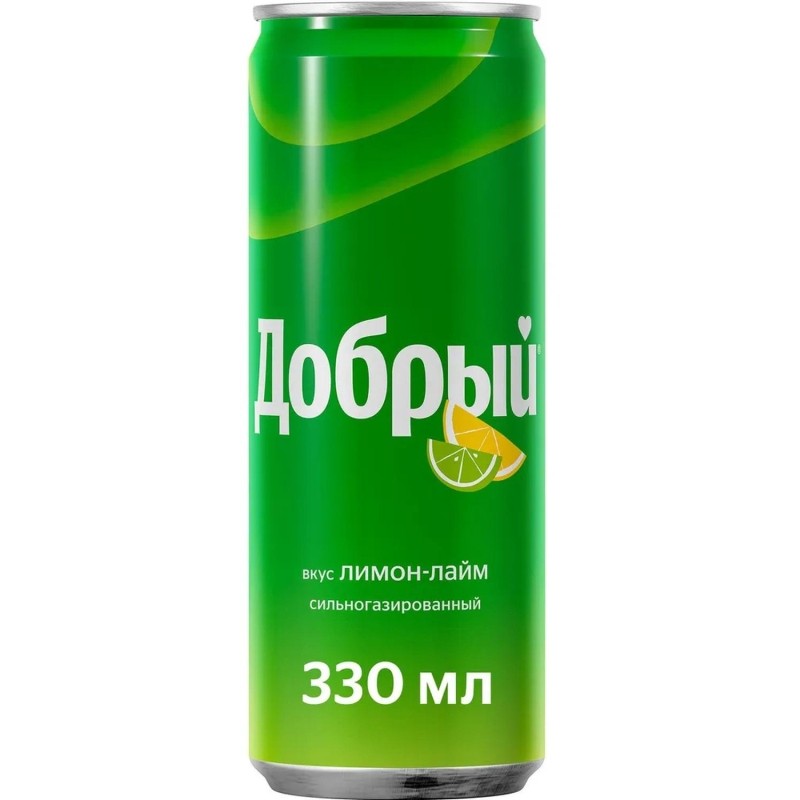 Напиток Добрый Лимон-Лайм газ. 0,33л ж/б