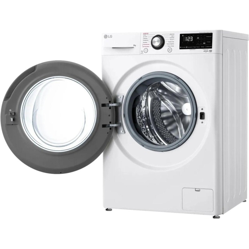 Стиральная машина LG F2V3PS6W кл.:A фронт. макс.:8кг белый инвертер
