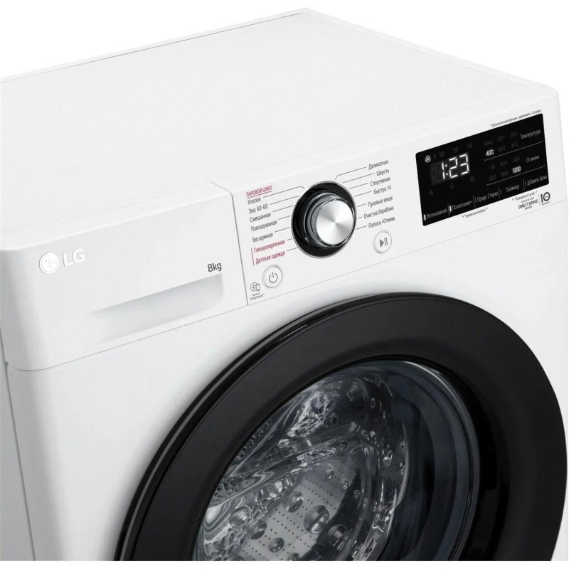 Стиральная машина LG F2V3PS6W кл.:A фронт. макс.:8кг белый инвертер