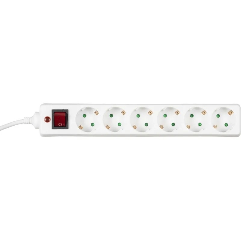 Сетевой фильтр BigTech CD6-3W1 (6р/3м/10А/2500Вт 1мм 2500Вт)