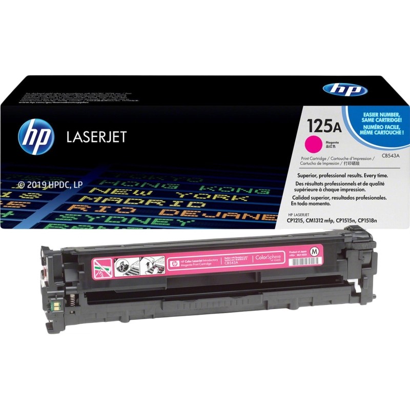 Картридж лазерный HP 125A CB543A пурп. для LJ CP1215/1515