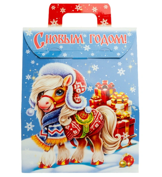 Новогодний сладкий подарок Огоньки Картон 1000 грамм, K077