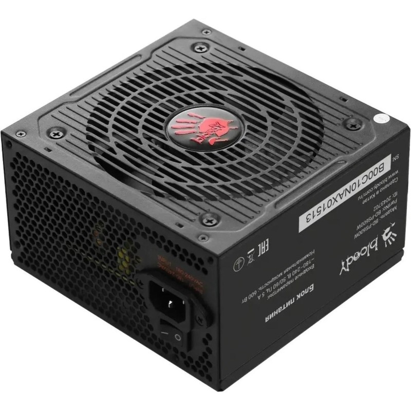 Блок питания Bloody (BD-PS600W)ATX 80+ (20+4pin)APFC 120/fan 6xSATA RTL