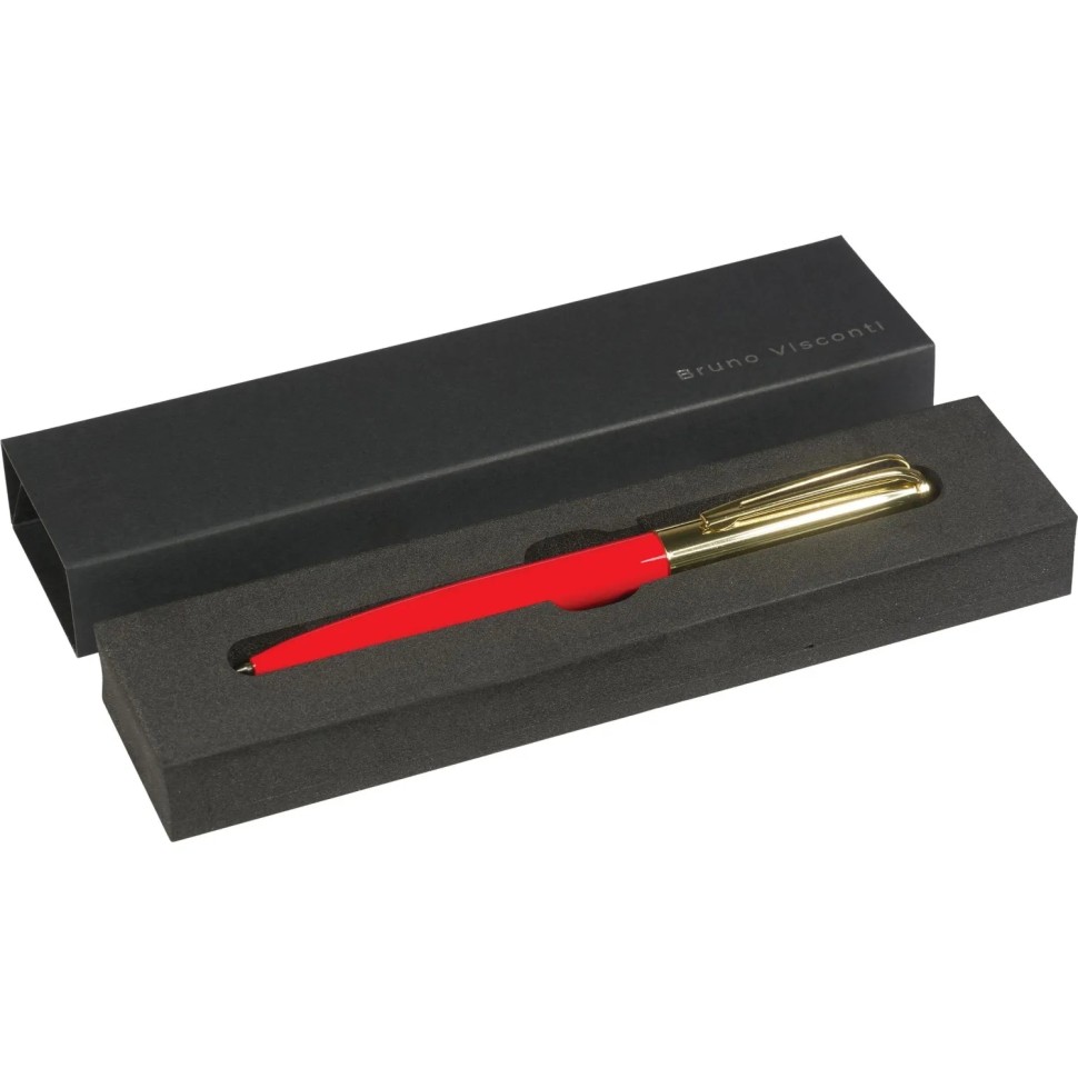 Ручка шариковая NAPOLI 1.0мм,син, корп.красн-зол/фут.черн, 20-0383-04/09