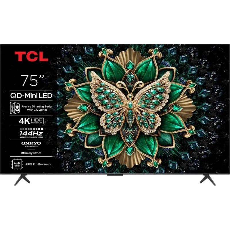 Телевизор TCL 75C6K, Mini LED, смарт