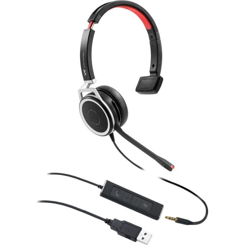 Гарнитура VT X208, Моно, HD звук, разъемы 3,5 мм Jack и USB