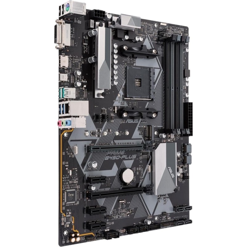 Материнская плата ASUS PRIME B450-PLUS, AM4, B450, 4xDDR4, ATX