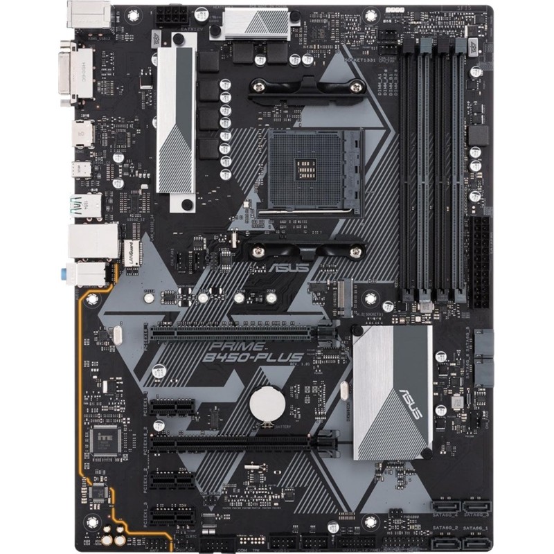Материнская плата ASUS PRIME B450-PLUS, AM4, B450, 4xDDR4, ATX