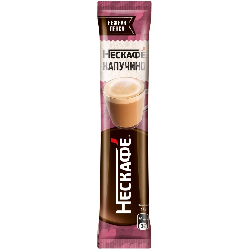 Кофе Nescafe Cappuccino раств., шоу-бокс, 18гх18шт/уп