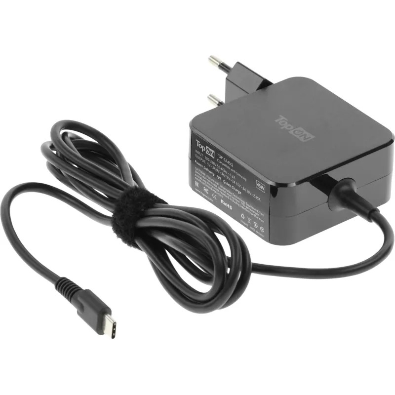 Блок питания TopON TOP-SA45Q для ноутбука Samsung 5-20V 2.25A 45W черный