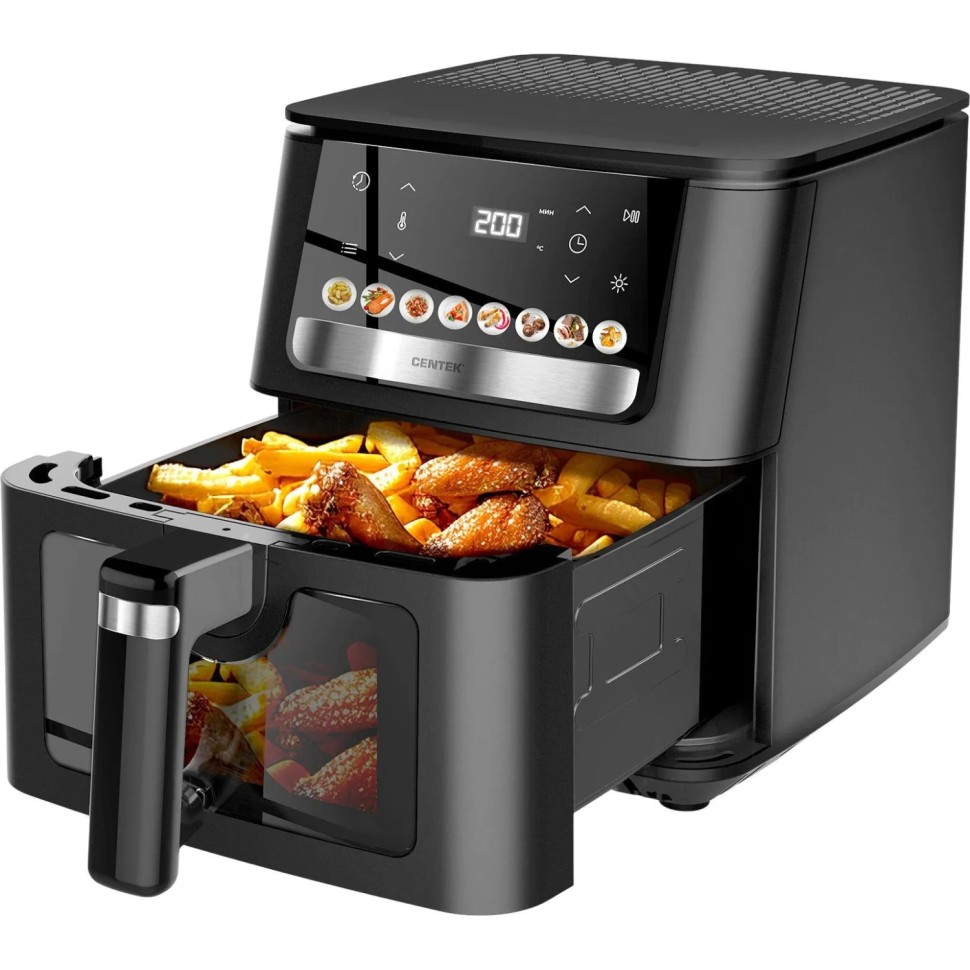 Аэрогриль Centek CT-3104,9л,1900Вт 8 программ, автовыключение Аэрогриль Centek CT-3104,9л,1900Вт 8 программ, автовыключение