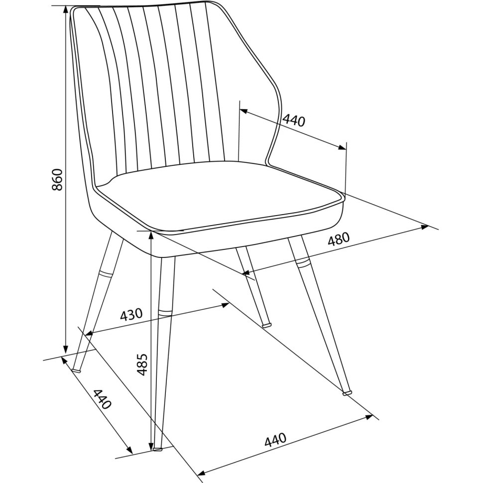 Стул VB_для дома Бюрократ CH-K5/SP_2_K с повор.мех. экокожа черный металл