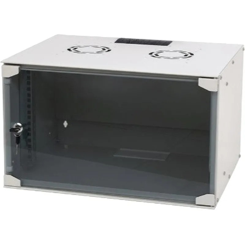 Шкаф настенный телеком. NEOMAX 6U (520х400) NM-CBWM-6U5240GKL-301-GY