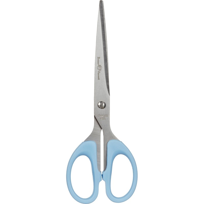 Ножницы Bruno Visconti SLIMCUT ZEFIR 180мм,пласт. ручки,европ,голуб,60-0010
