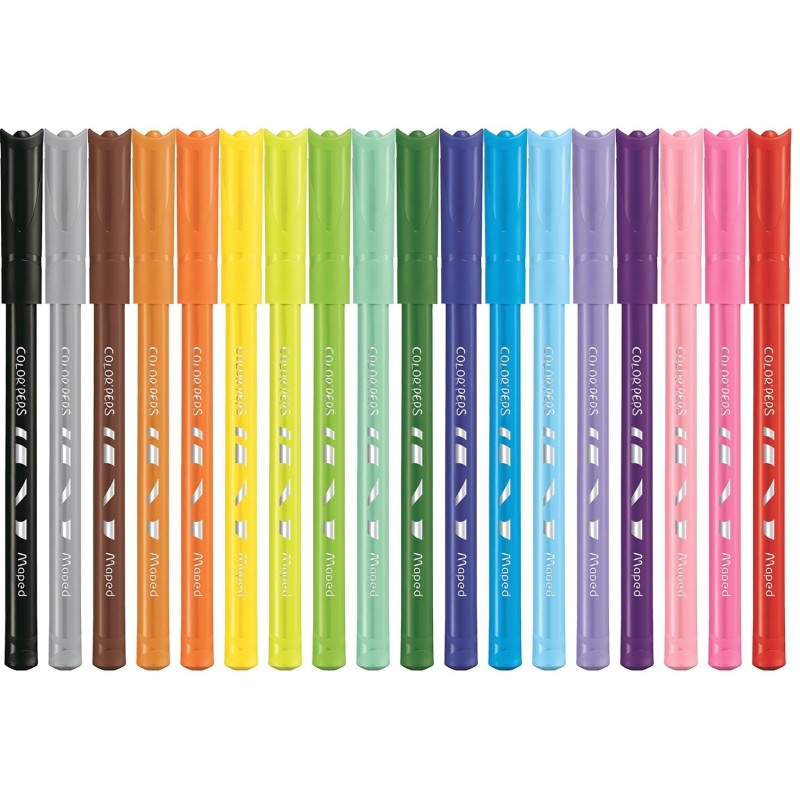Фломастеры Maped COLOR&#039;PEPS OCEAN,супер-смываемые,18цв/наб,845721