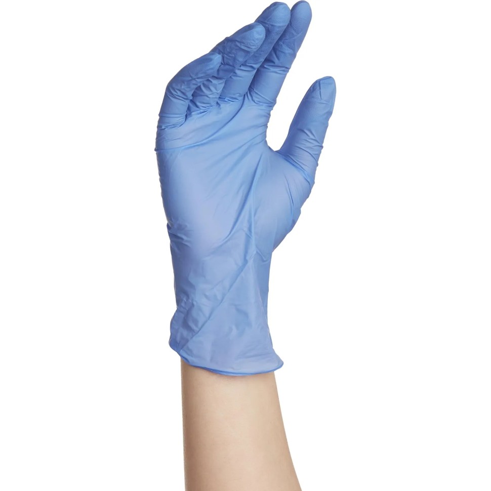 Перчатки нитрил, н/c,н/о,текст,Benovy(S) 50п/уп,фиол/сирен-гол