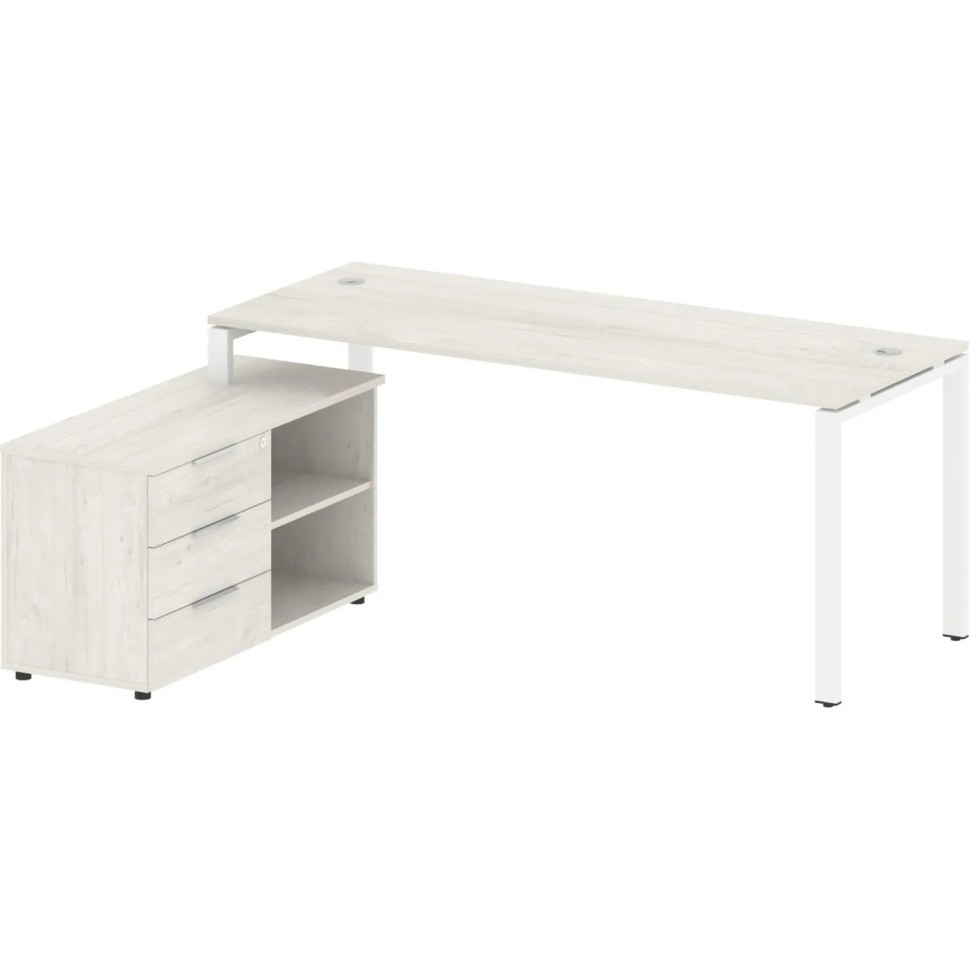 Стол Metal Sys.St П-обр м/к оп.тум лев БП.РС-СТС-2.5Л 1900x1520x750ДубН/Бел